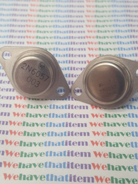 2N6057 / TRANSISTOR / 2 PIECES / (qzty)