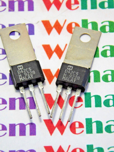 D42C5 / TRANSISTOR / CROSSES TO ECG186, NTE186 / 2 PIECES (qzty)