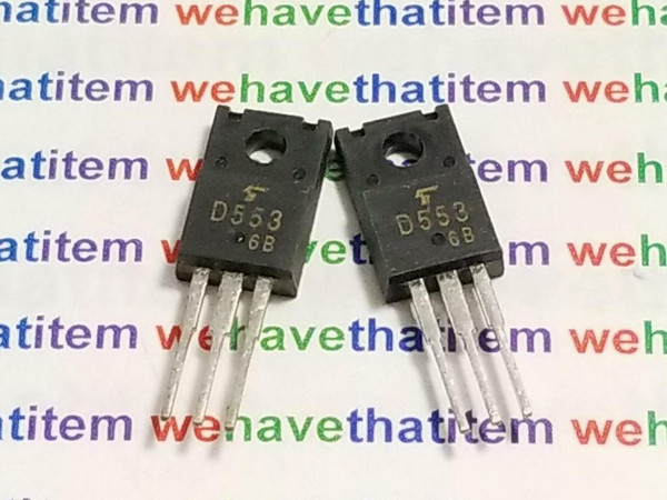 2SD553 / D553 / TRANSISTOR / TO220 / 2 PIECES (qzty)