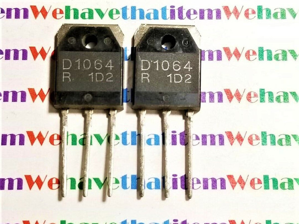 2SD1064 / D1064 / TRANSISTOR / TO3PN / 2 PIECES (qzty)