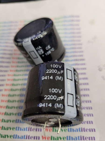 2200uf  100 volt / ELECTROLYTIC CAPACITOR / 105 degree / 2 PIECES (qzty)