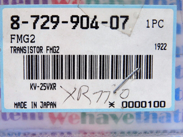 FMG2 / SONY 8-729-904-07 / G2 / TRANSISTOR / SURFACE MOUNT / 1 PIECE (qzty)