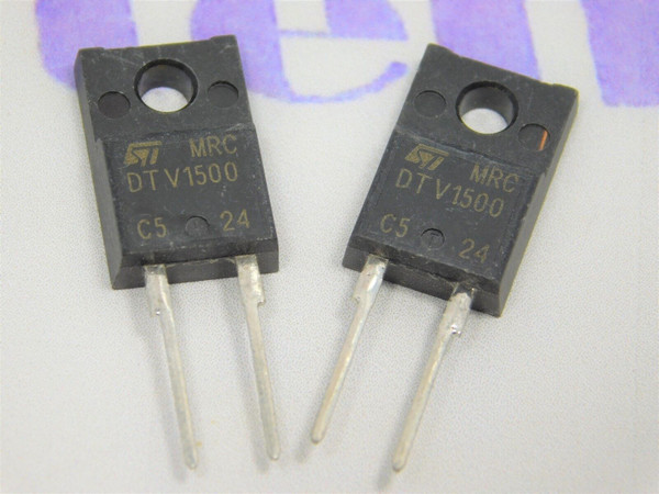 DTV1500 / HIGH VOLTAGE DAMPER DIODE / TO220 / 2 PIECES (qzty)