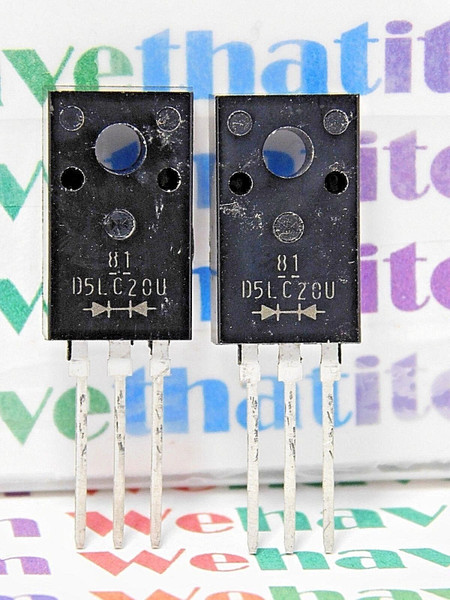 D5LC20U / RECTIFIER DIODE / TO220 / 2 PIECES (qzty)