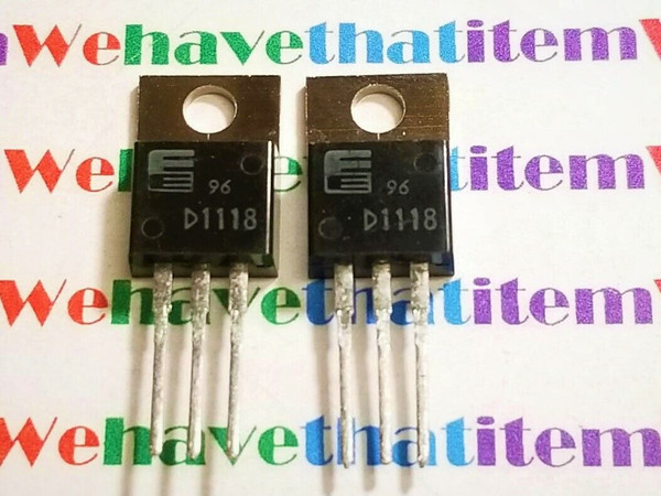2SD1118 / D1118 / TRANSISTOR / TO220 / 2 PIECES (qzty)