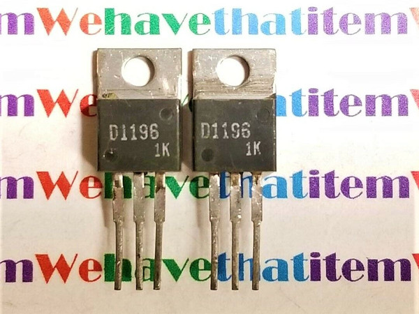 2SD1196 / D1196 / TRANSISTOR / TO220 / 2 PIECES (qzty)
