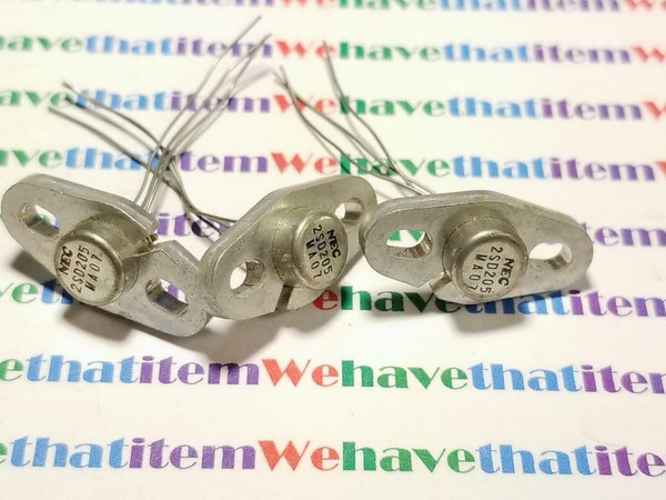 2SD205 / TRANSISTOR / ON HEAT SINK / 3 PIECES (qzty)