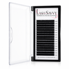 Single length size flat black matte eyelash extensions