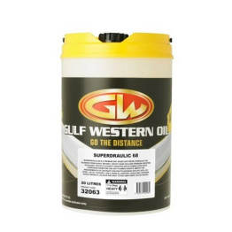 Gulf Western SUPERDRAULIC ISO 68-20L Gulf Western Superdraulic ISO 68 – Premium Anti‑Wear Hydraulic Fluid
