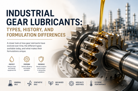 Industrial Gear Lubricants: Types, History, and Formulation Differences