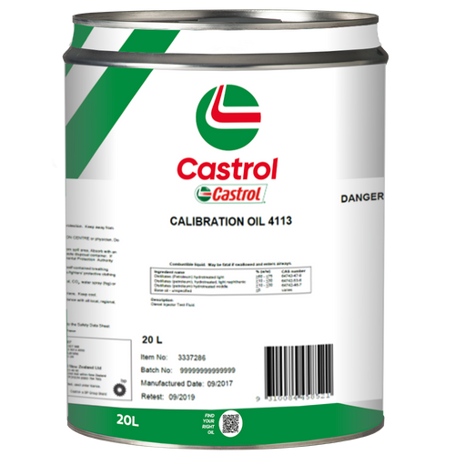 Castrol CALIBRATION OIL 4113_20L