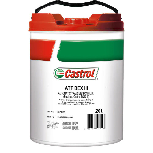Castrol Transmax ATF DEX/MERC MV Automatic Transmission Fluid 20L