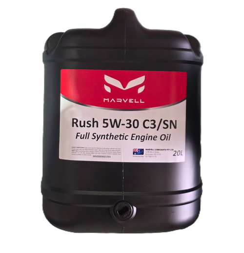 Marvell Rush 5W30 C3/SN Full Syn Petrol and Diesel Engine Oil (20L)
