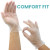 Handicare Clear Vinyl Powder Free Gloves - Size, S - XL. BOX100