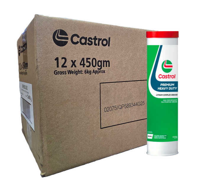 Castrol Premium Heavy Duty Grease_12x450g – Lithium Complex NLGI 2 Mult-purpose Grease