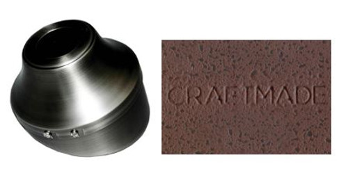 Craftmade SA130RI Slope Ceiling Adapter in Rustic Iron