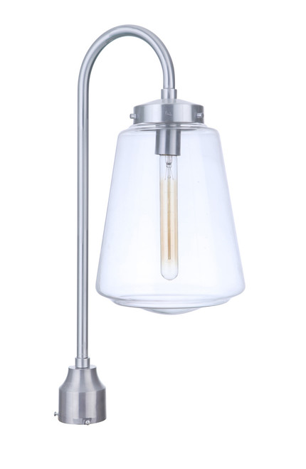 Craftmade ZA3825-SA Laclede 1 Light Large Outdoor Post Mount in Satin Aluminum