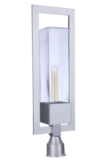 Craftmade ZA4025-SA Perimeter 1 Light Large Outdoor Post Mount in Satin Aluminum