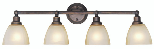 Craftmade 26604-BZ Bradley 4 Light Vanity in Bronze