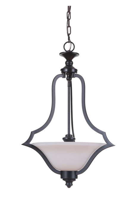Gabriella 3 Light Pendant in Matte Black