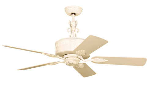 54" Antoinette Ceiling Fan in Persian White