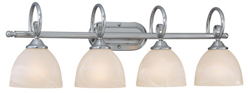 Raleigh 4 Light Vanity in Satin Nickel