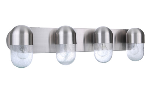 Craftmade 55004-BNK Pill 4 Light Vanity in Brushed Polished Nickel