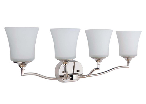 Helena 4 Light Vanity Light in Polished Nickel