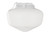 Cased White Glass w/1x9W LED- WW