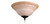 Elegance 2 Light Tea Stained Glass Bowl Light Kit