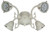 4 Light Fitter, AW W/ 4x9w LED