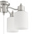 4 Light Universal Energy Star Fan Light Kit in Brushed Polished Nickel w White Glass