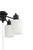 4 Light Universal Energy Star Fan Light Kit in Flat Black w White Glass
