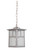 Mission 1 Light Pendant in Stainless Steel with Frosted Glass