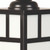 Mission 1 Light Post Mount in Burnished Copper with Frosted Glass