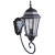 Newberg 1 Light Medium Wall Mount in Midnight with Clear Seeded Glass