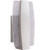Duo Small LED Pocket Sconce in Stainless Steel with Heavily Seeded Cast Glass