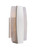 Duo Small LED Pocket Sconce in Stainless Steel with Heavily Seeded Cast Glass