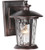 Summerhays 1 Light Small Wall Mount in Oiled Bronze Gilded with Clear Hammered Glass