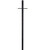 84" Smooth Direct Burial Post w/ Photocell in Rust