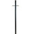 84" Smooth Direct Burial Post w/ Photocell & Convenience Outlet in Rust