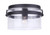 Craftmade ZA3337-MN Franklin 1 Light Outdoor Flush Mount in Midnight
