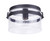Craftmade ZA3337-MN Franklin 1 Light Outdoor Flush Mount in Midnight