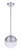 Craftmade ZA3411-SA Evie 1 Light Outdoor Pendant in Satin Aluminum