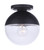 Craftmade ZA3417-MN Evie 1 Light Outdoor Flush Mount in Midnight
