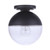Craftmade ZA3417-MN Evie 1 Light Outdoor Flush Mount in Midnight