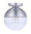 Craftmade ZA3417-SA Evie 1 Light Outdoor Flush Mount in Satin Aluminum