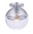 Craftmade ZA3417-SA Evie 1 Light Outdoor Flush Mount in Satin Aluminum