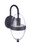 Craftmade ZA3504-MN Sivo 1 Light Small Outdoor Wall Lantern in Midnight