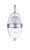 Craftmade ZA3504-SA Sivo 1 Light Small Outdoor Wall Lantern in Satin Aluminum